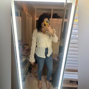 Elegant White Women's Blouse